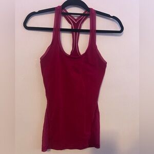 lululemon athletica Magenta Racerback Tank with Mesh Back